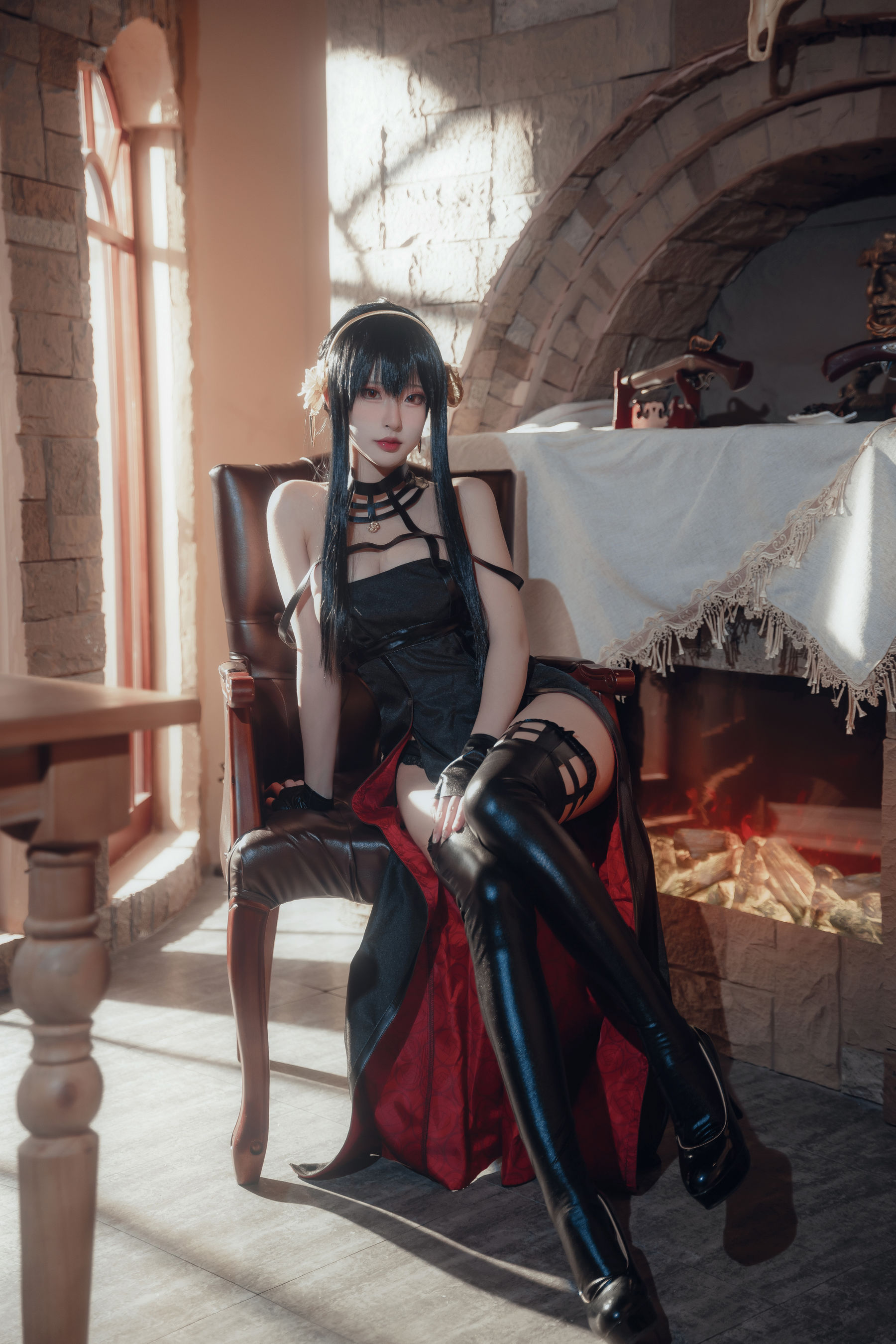 [COSPLAY] 清水由乃 间谍过家家 约尔战斗服