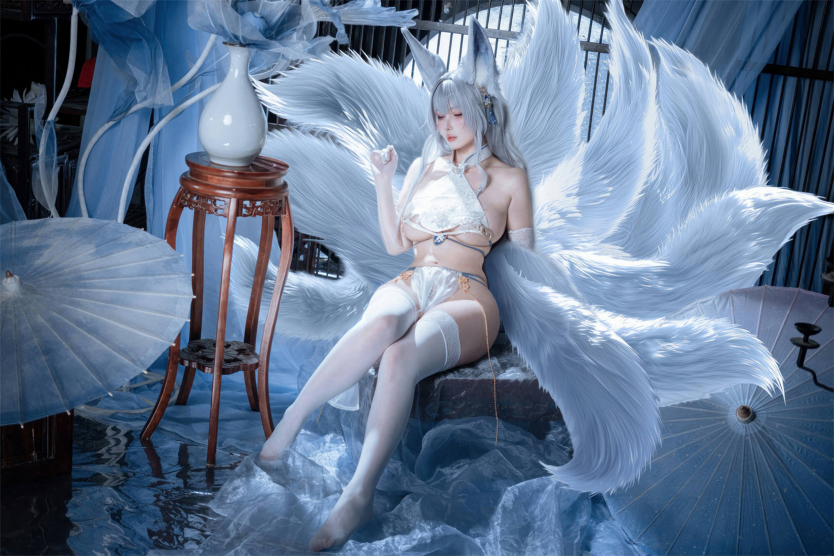 [COSPLAY]rioko凉凉子 – 碧蓝航线 信浓 旗袍 相融一梦 [25P]