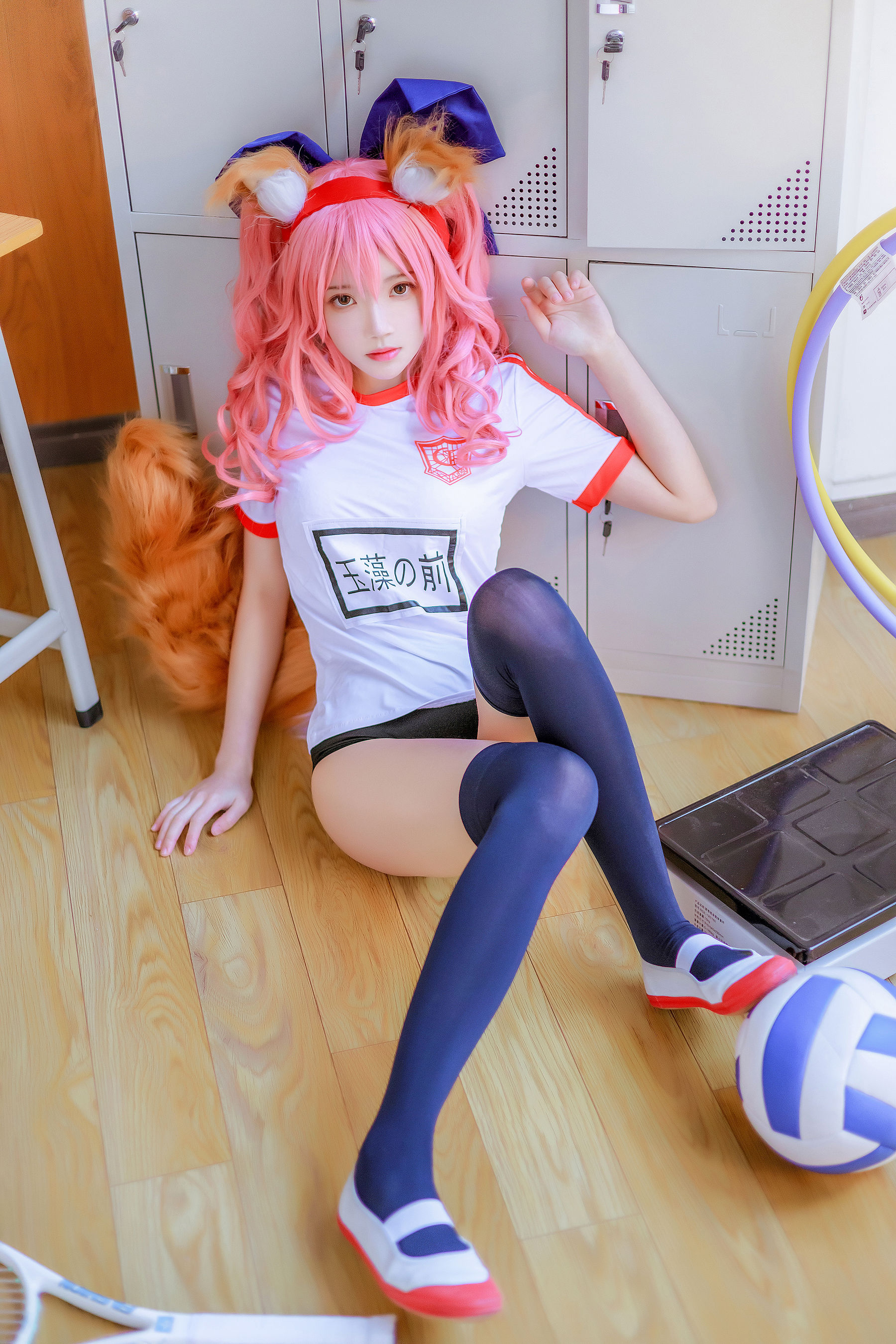 [COSPLAY] 桜桃喵 – 玉藻前体操服