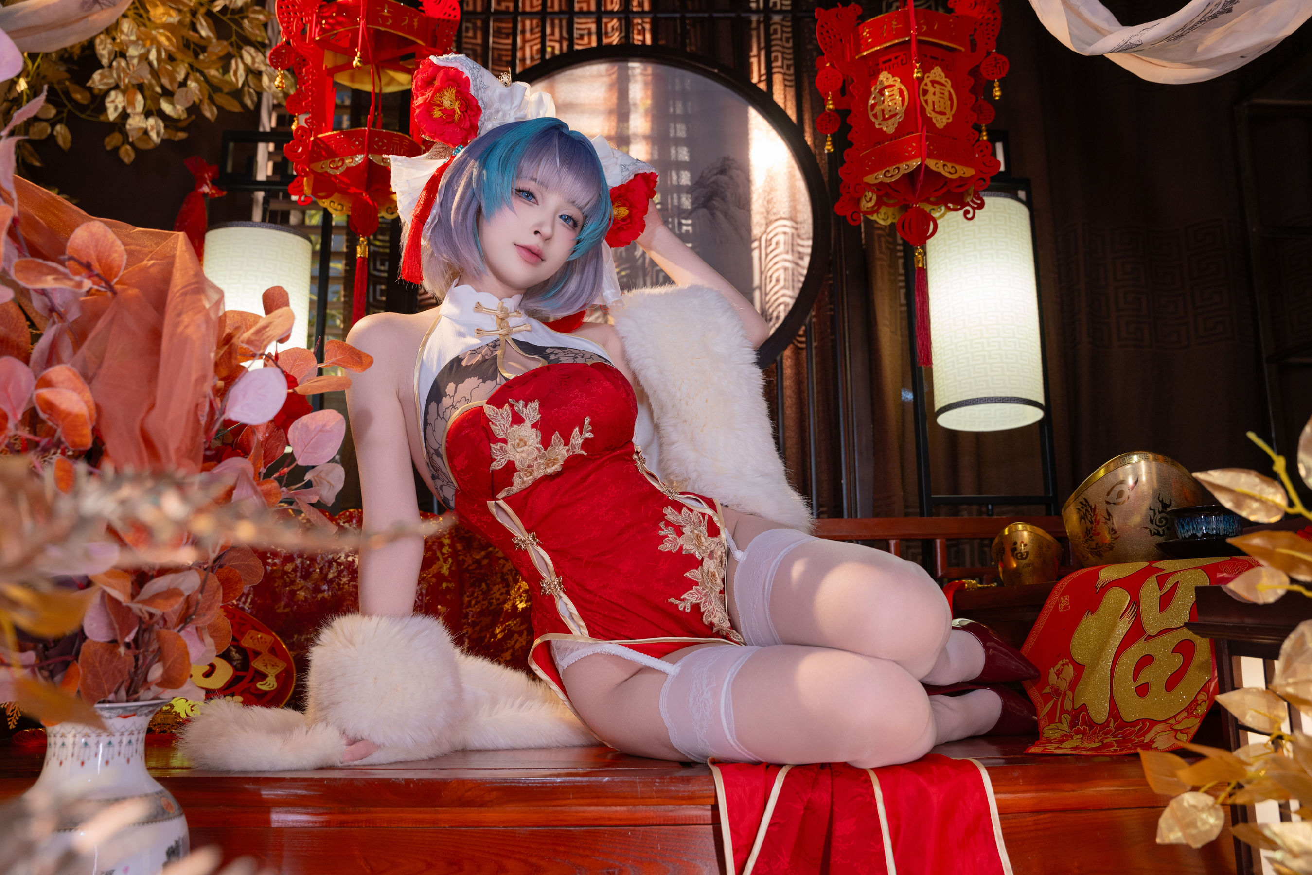 [COSPLAY] 清水由乃 柴郡新春旗袍
