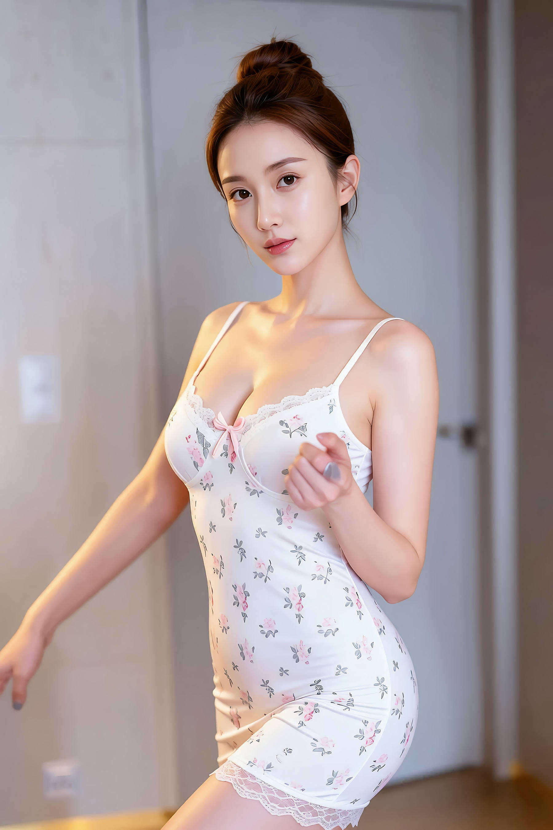 [AiGirl] 一柠lemo 碎花吊带 [86P]