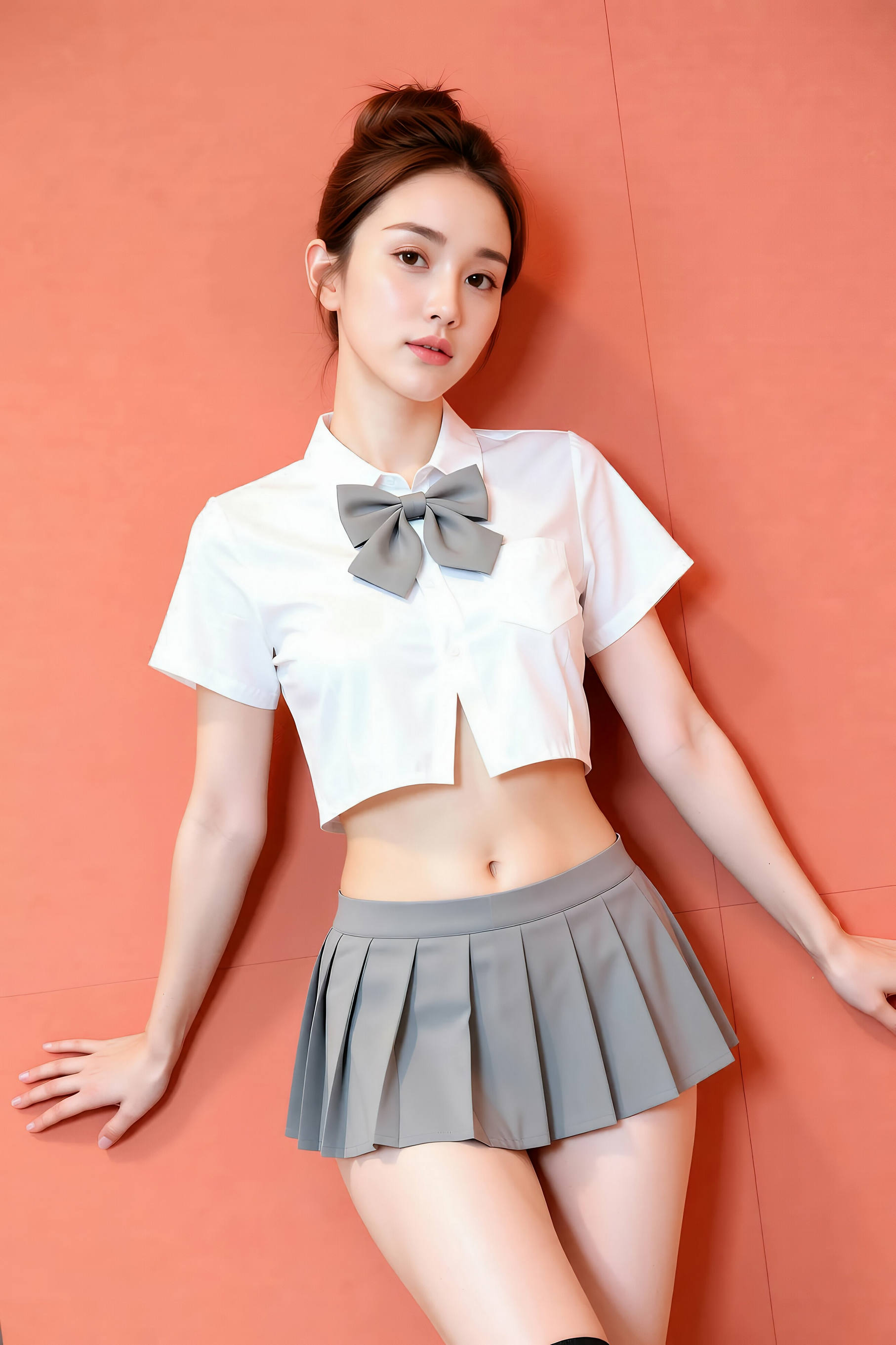 [AiGirl] 一柠 超短JK [87P]