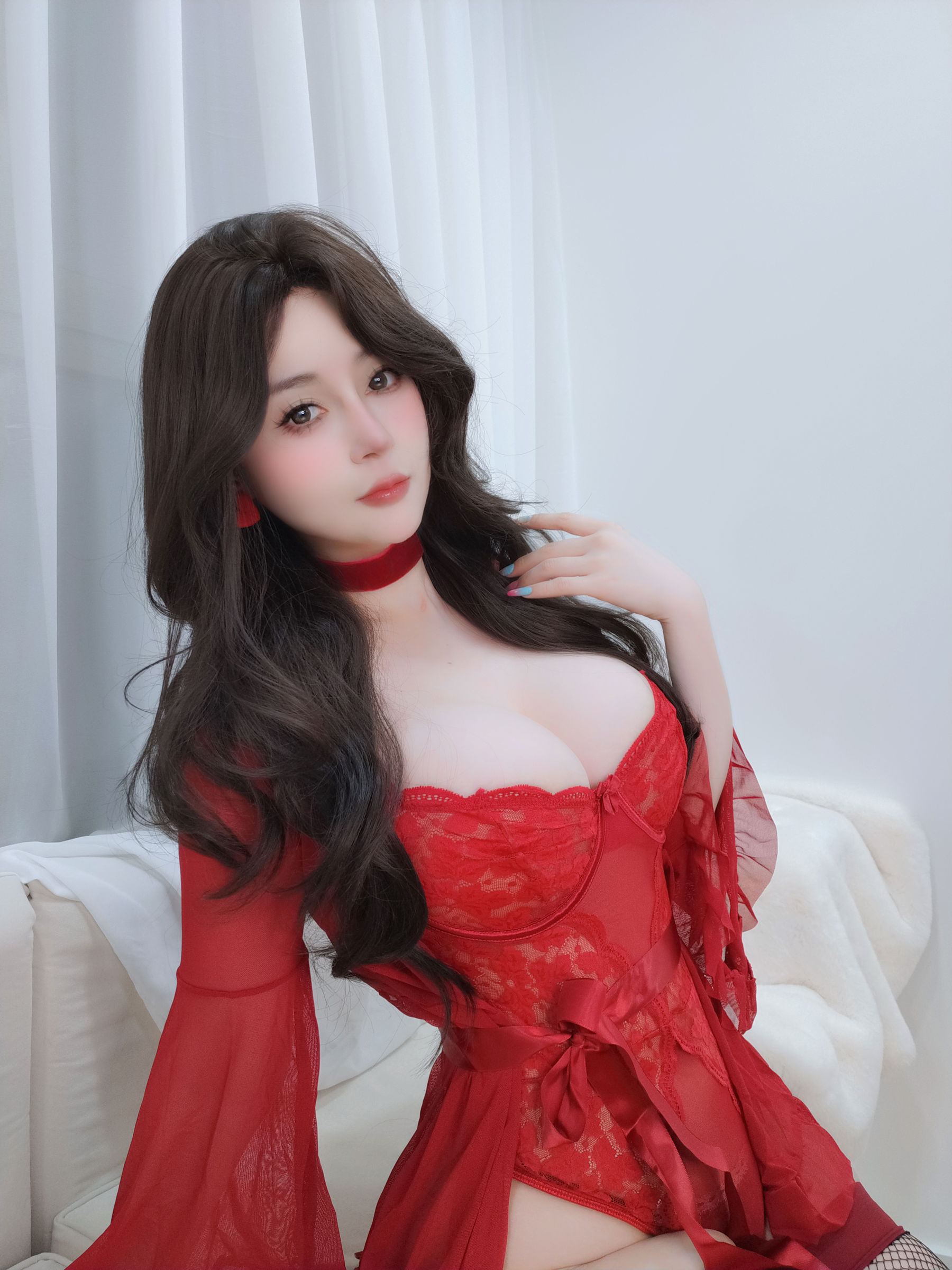 [COSPLAY] Coser小姐姐白银 – Red Lad
