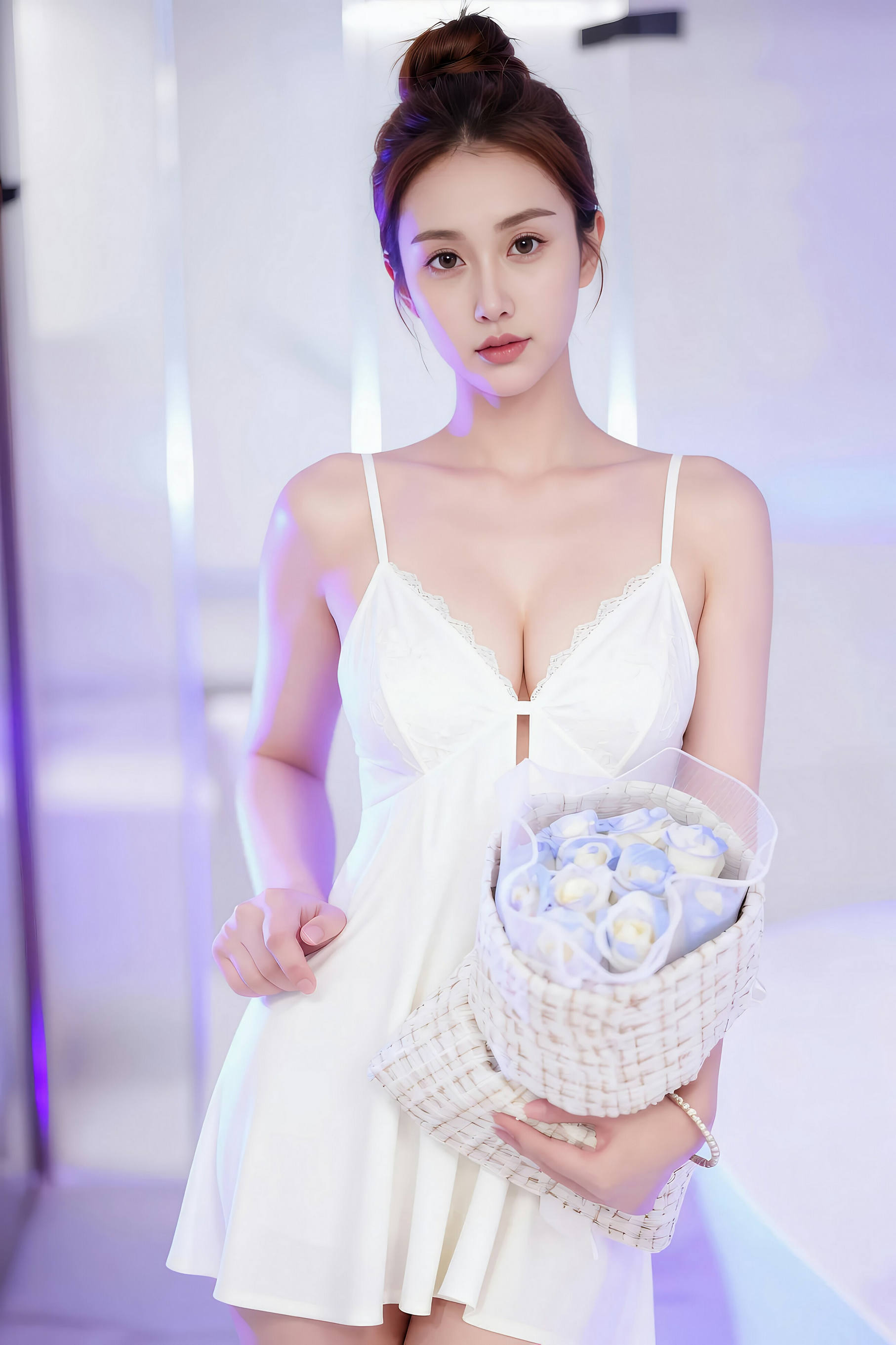 [AiGirl] 一柠 白色短裙 [64P]