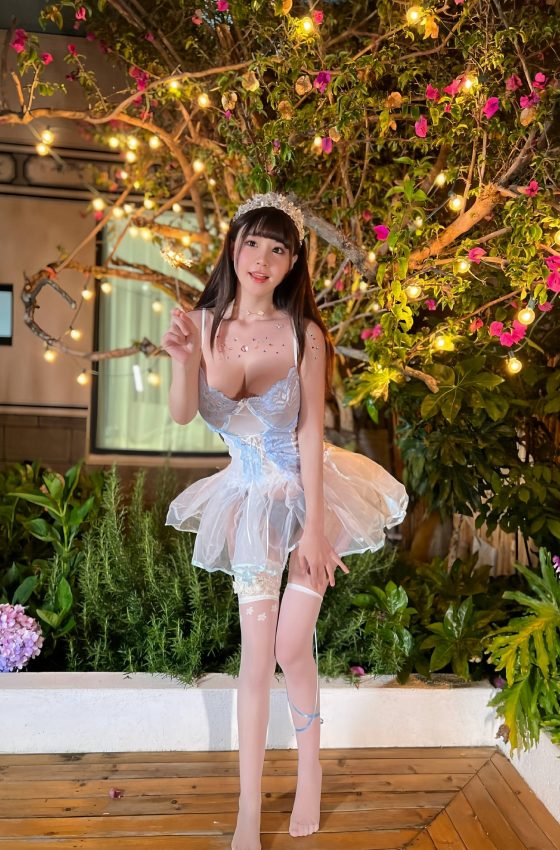 [秀人内购] 朱可儿 诱人私拍福利 蓝色透明小纱裙