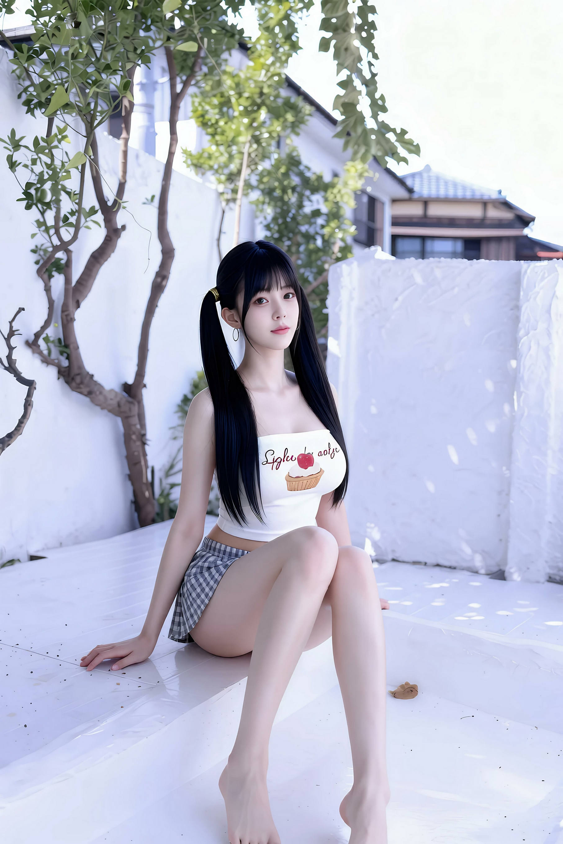 [AiGirl] 柚柚sasa 短裙抹胸 [62P]
