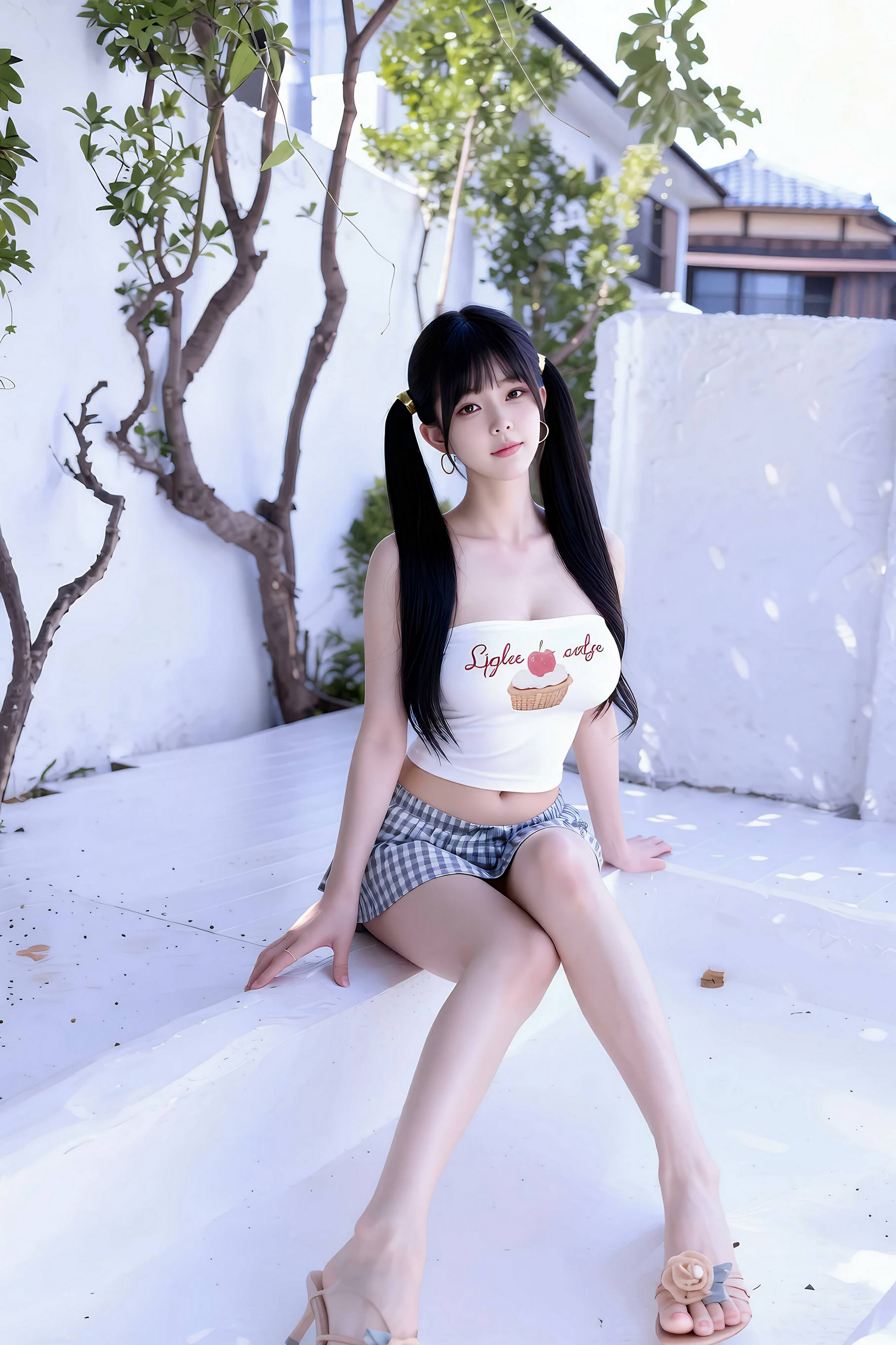[AiGirl] 柚柚sasa 短裙抹胸 [62P]