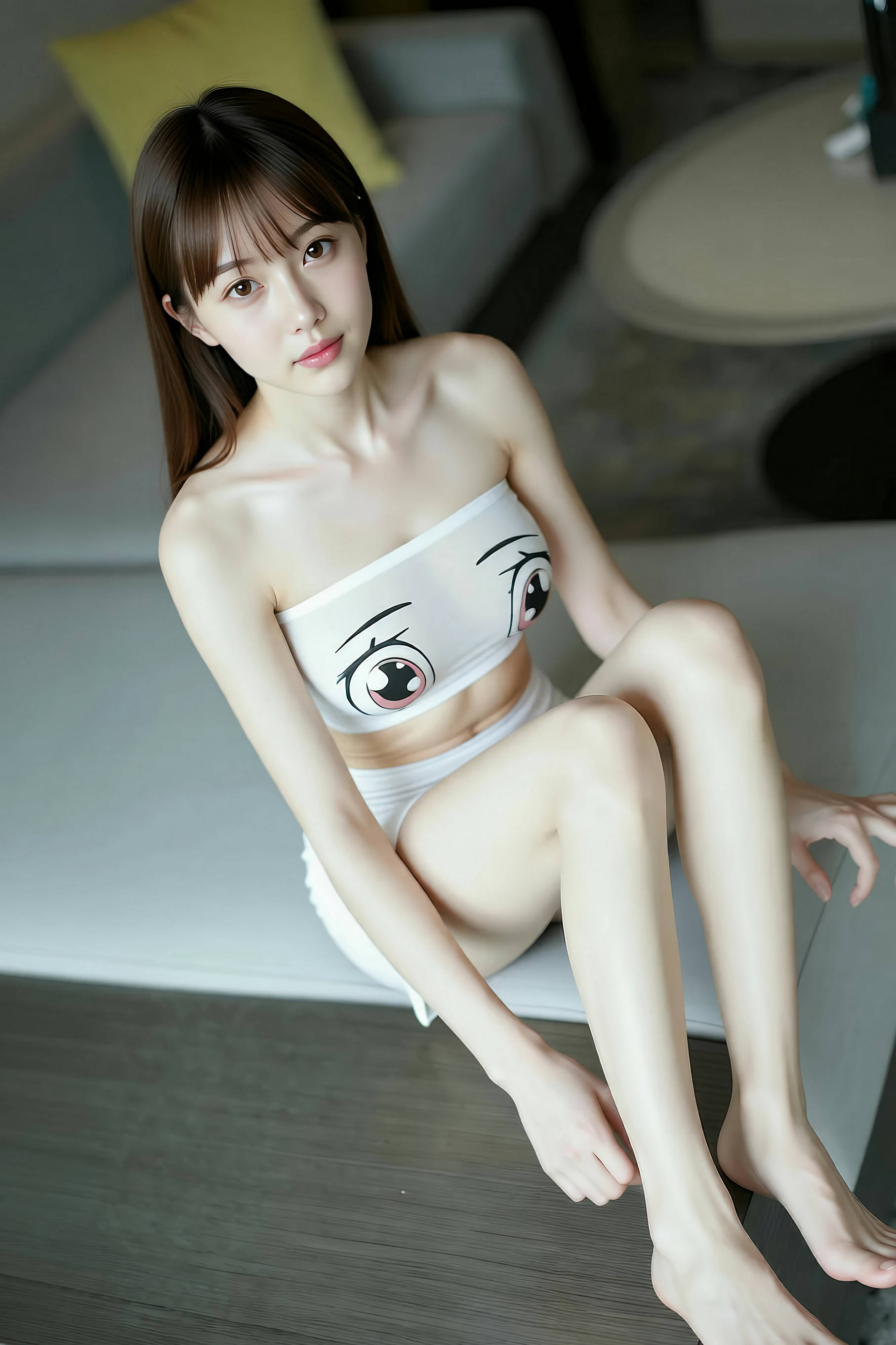 [AiGirl] 婉婉 白色短裙抹胸 [91P]