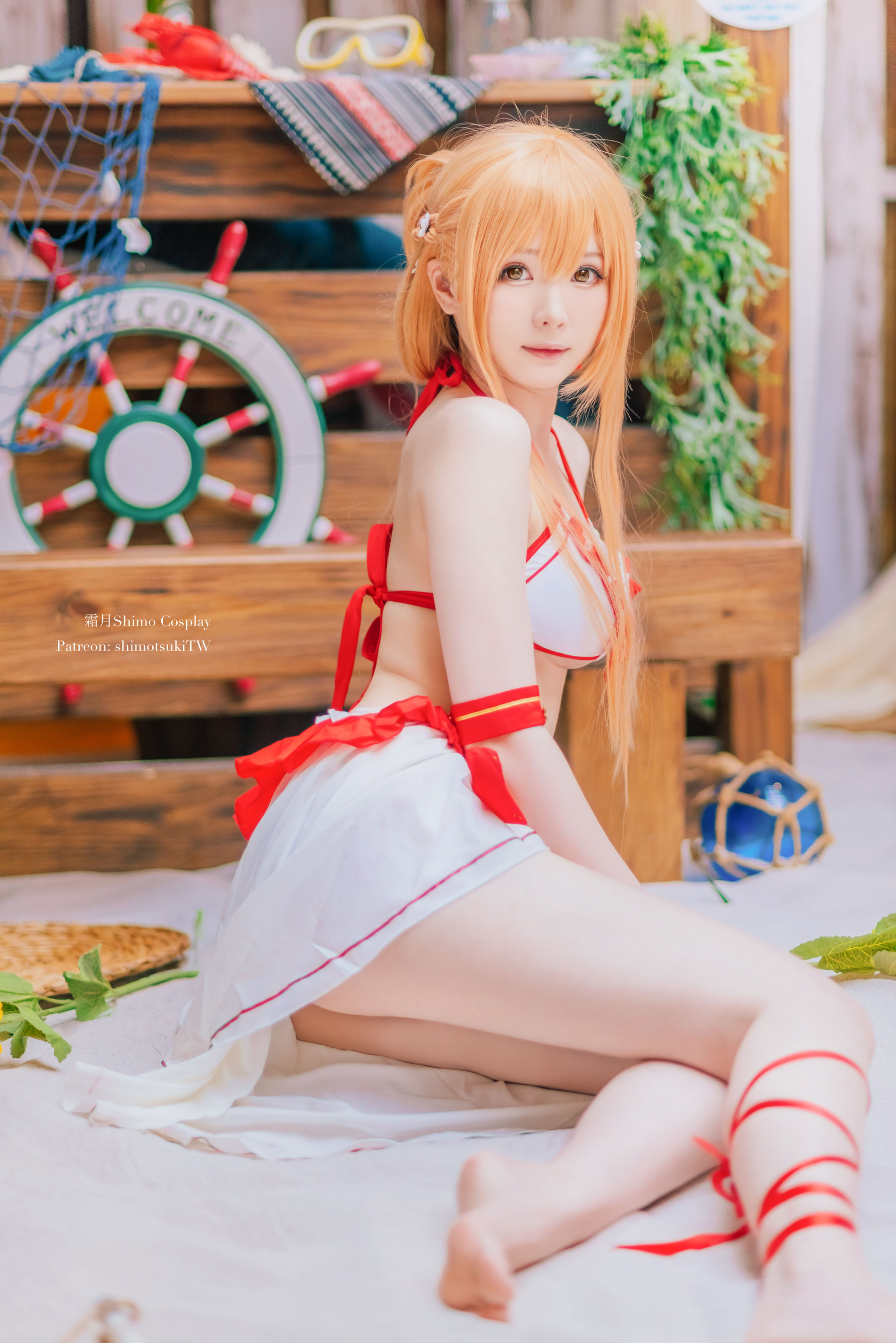 [COSPLAY] 霜月shimo – Asuna泳装
