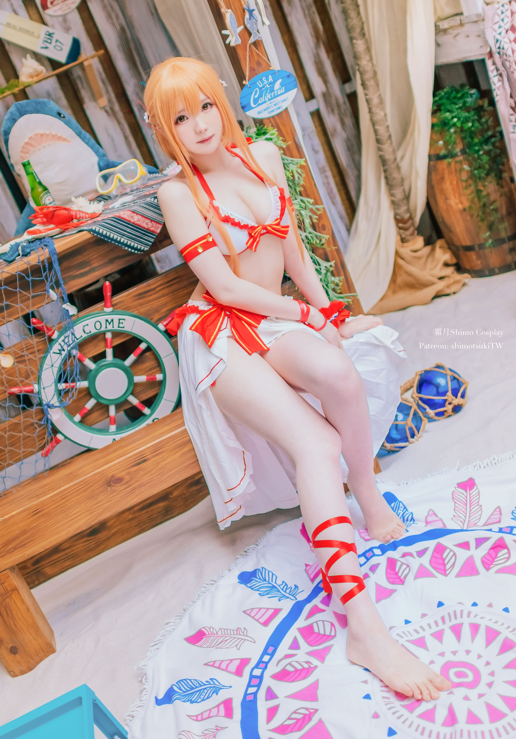 [COSPLAY] 霜月shimo – Asuna泳装