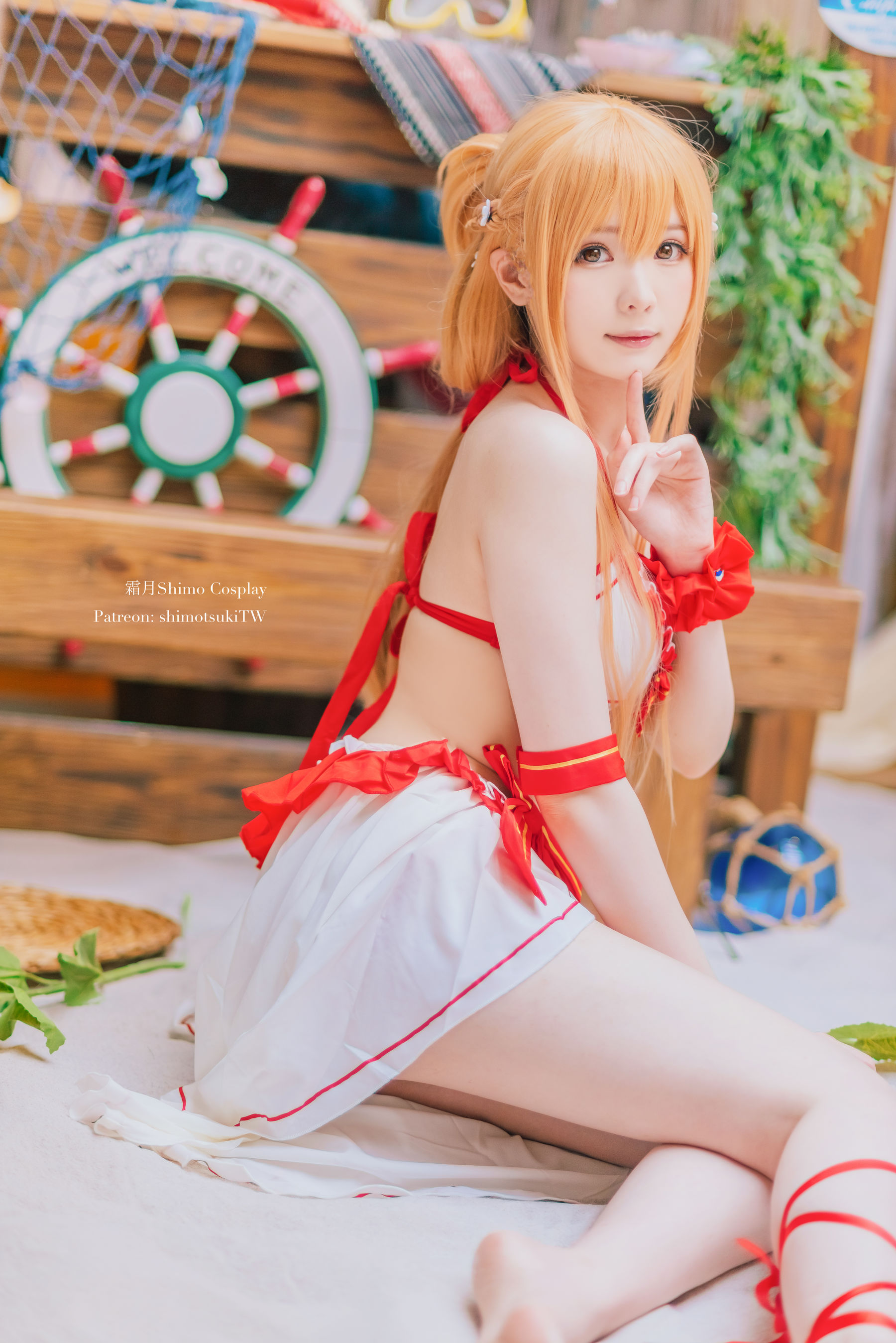 [COSPLAY] 霜月shimo – Asuna泳装