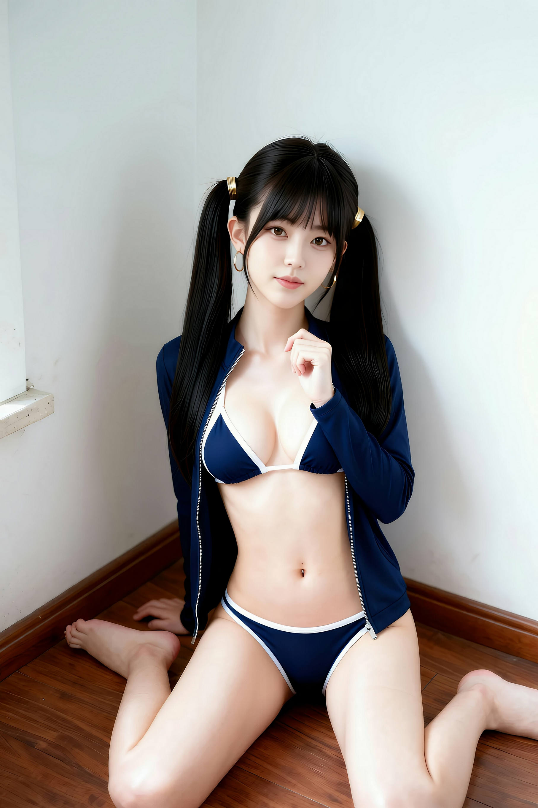 [AiGirl] 柚柚sasa 蓝色比基尼 [68P]
