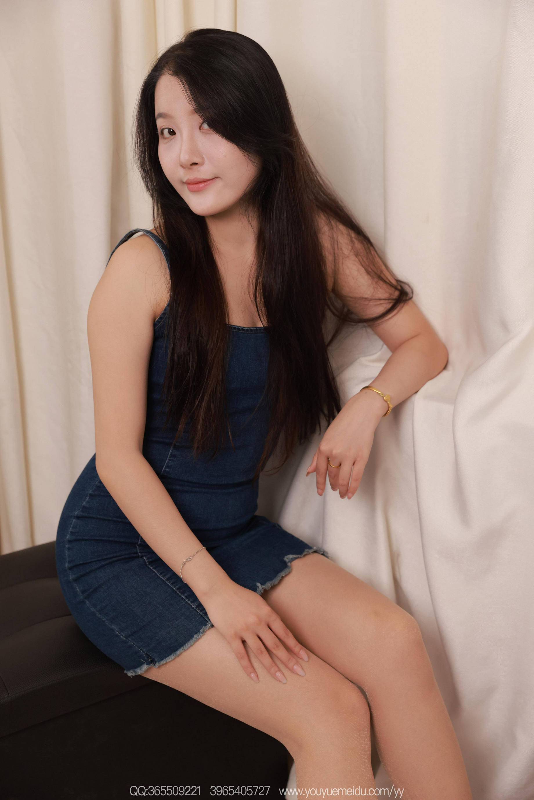 [天天意愿] 260813婉萍 牛仔吊带裙 [90P]