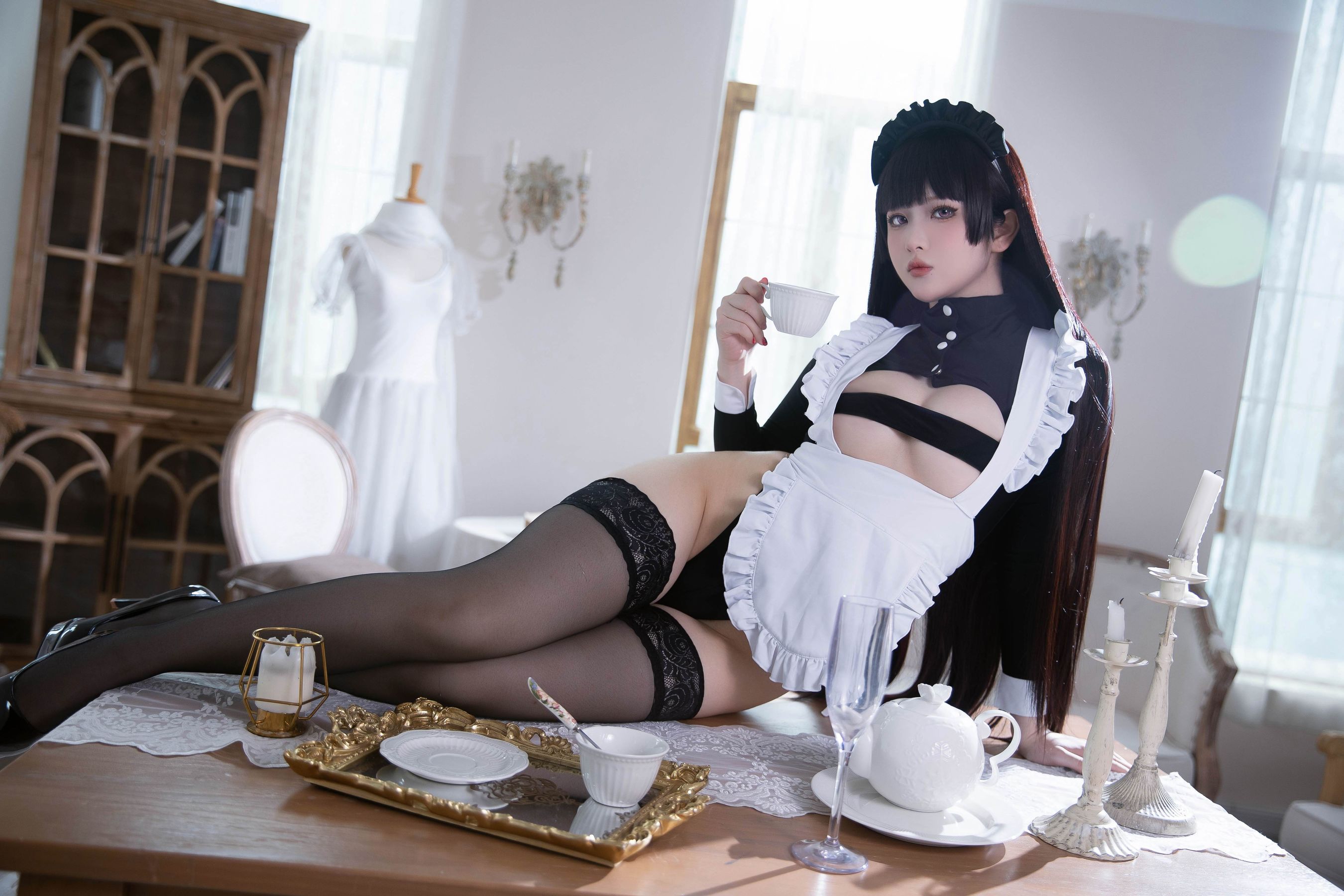 [COSPLAY] 屿鱼 – 女仆